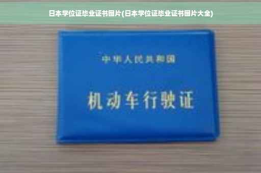 日本学位证毕业证书图片(日本学位证毕业证书图片大全)