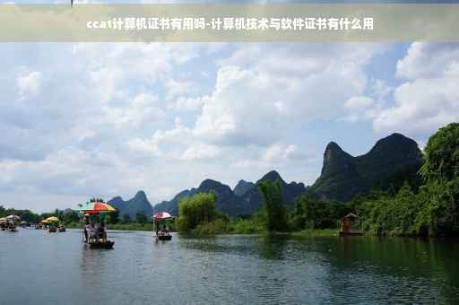 ccat计算机证书有用吗-计算机技术与软件证书有什么用