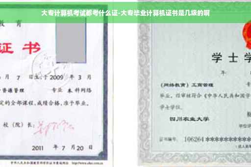 大专计算机考试都考什么证-大专毕业计算机证书是几级的啊