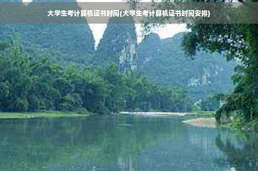 大学生考计算机证书时间(大学生考计算机证书时间安排)