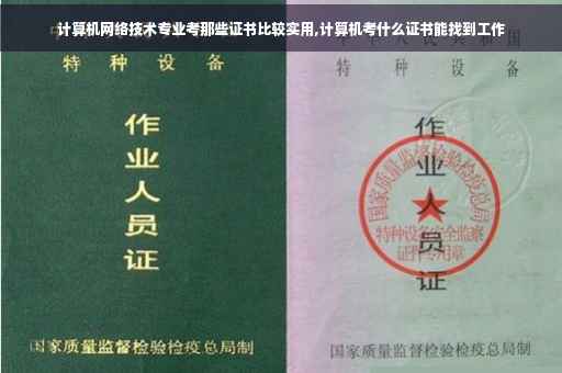 计算机网络技术专业考那些证书比较实用,计算机考什么证书能找到工作