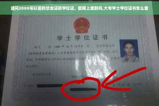 请问2000年以前的毕业证和学位证，能网上查到吗,大专学士学位证书怎么查