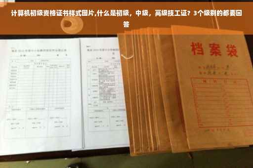 计算机初级资格证书样式图片,什么是初级，中级，高级技工证？3个级别的都要回答