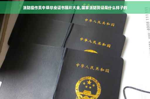 消防操作员中级毕业证书图片大全,国家消防员证是什么样子的