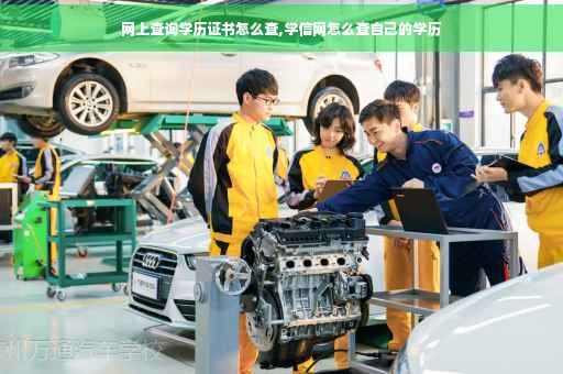 网上查询学历证书怎么查,学信网怎么查自己的学历