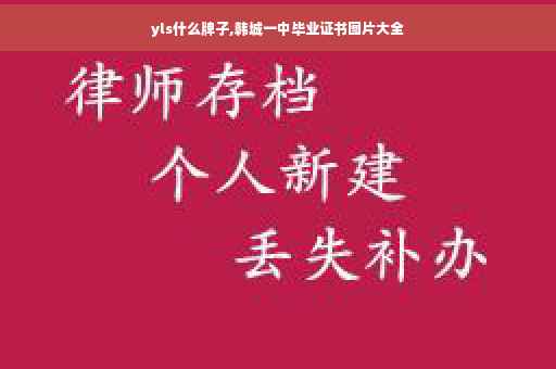 yls什么牌子,韩城一中毕业证书图片大全