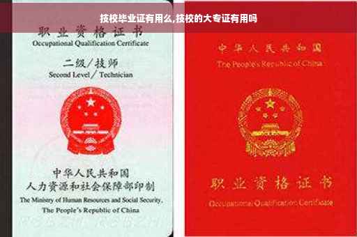 技校毕业证有用么,技校的大专证有用吗