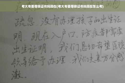 考大专要等级证书吗现在(考大专要等级证书吗现在怎么考) 考大专要等级证书吗现在(考大专要等级证书吗现在怎么考)