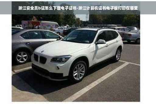 浙江安全员b证怎么下载电子证书-浙江计算机证书电子版打印在哪里