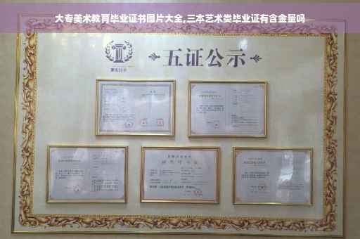 大专美术教育毕业证书图片大全,三本艺术类毕业证有含金量吗