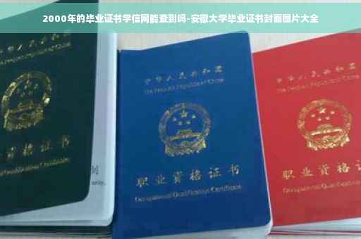 2000年的毕业证书学信网能查到吗-安徽大学毕业证书封面图片大全