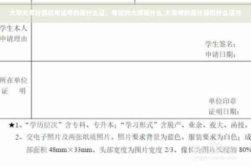 大学大专计算机考试考的是什么证，考试的大纲是什么,大专考的是计算机什么证书
