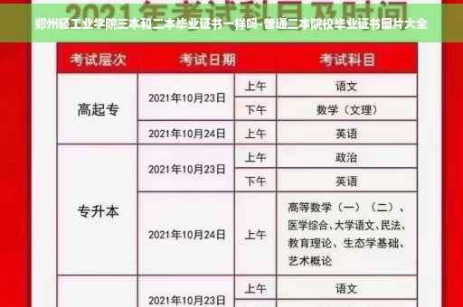 郑州轻工业学院三本和二本毕业证书一样吗-普通二本院校毕业证书图片大全