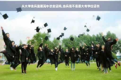 从大学走兵需要高中毕业证吗,当兵是不是要大专学位证书