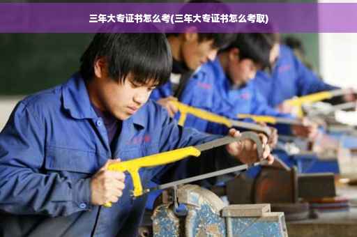 三年大专证书怎么考(三年大专证书怎么考取)