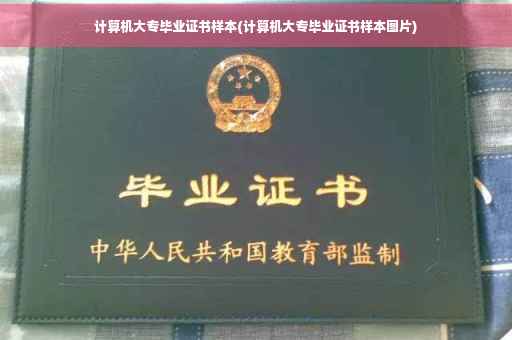 计算机大专毕业证书样本(计算机大专毕业证书样本图片)