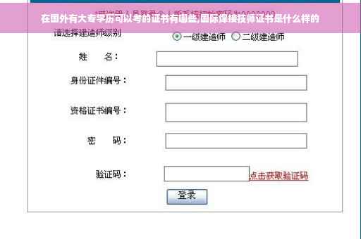 在国外有大专学历可以考的证书有哪些,国际焊接技师证书是什么样的