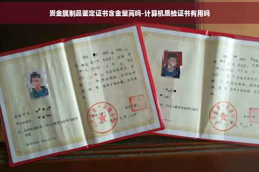 贵金属制品鉴定证书含金量高吗-计算机质检证书有用吗