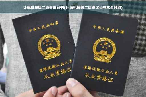 计算机等级二级考试证书(计算机等级二级考试证书怎么领取)