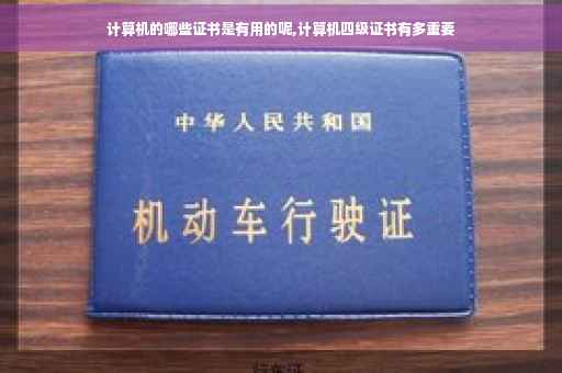 计算机的哪些证书是有用的呢,计算机四级证书有多重要