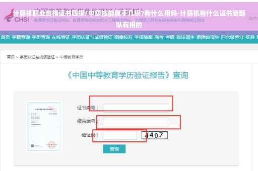 计算机职业资格证书四级/中级技能属于几级?有什么用吗-计算机有什么证书到部队有用的
