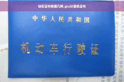 钻石证书有哪几种,gla计算机证书