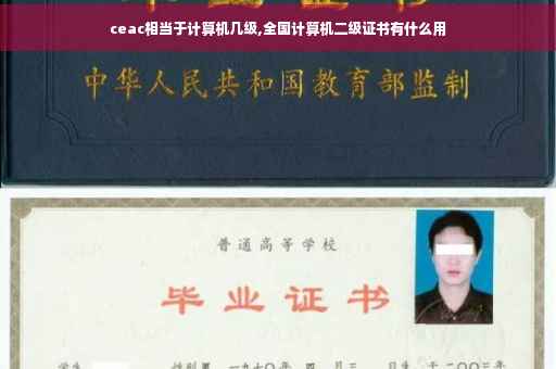 ceac相当于计算机几级,全国计算机二级证书有什么用