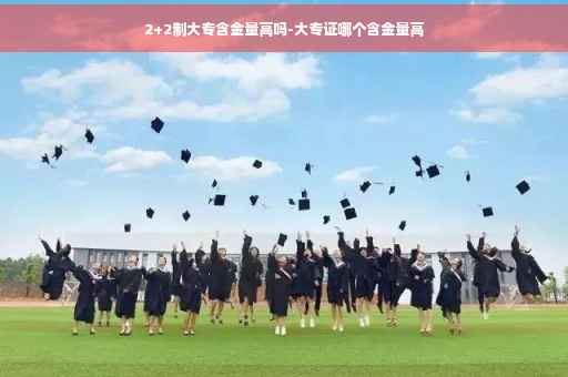 2+2制大专含金量高吗-大专证哪个含金量高
