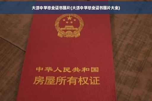 大济中学毕业证书图片(大济中学毕业证书图片大全)