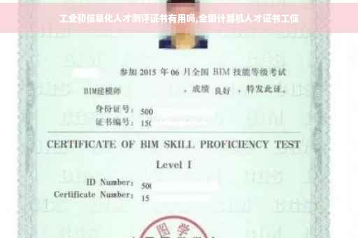 工业和信息化人才测评证书有用吗,全国计算机人才证书工信