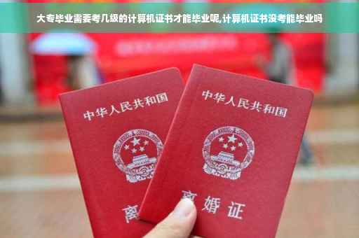 大专毕业需要考几级的计算机证书才能毕业呢,计算机证书没考能毕业吗