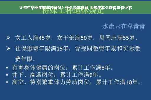 大专生毕业生有学位证吗？什么是学位证,大专生怎么获得学位证书