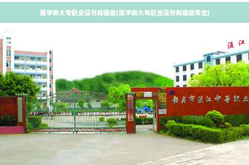 医学类大专职业证书有哪些(医学类大专职业证书有哪些专业) 医学类大专职业证书有哪些(医学类大专职业证书有哪些专业)