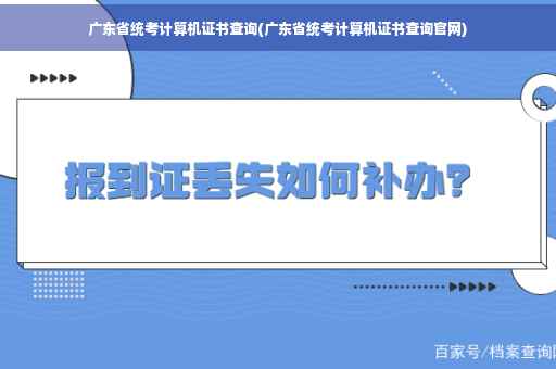 广东省统考计算机证书查询(广东省统考计算机证书查询官网)