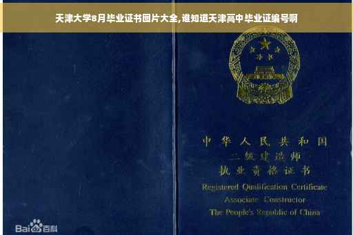 天津大学8月毕业证书图片大全,谁知道天津高中毕业证编号啊