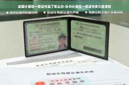 全国计算机一级证书丢了怎么办-补办计算机一级证书多久能拿到