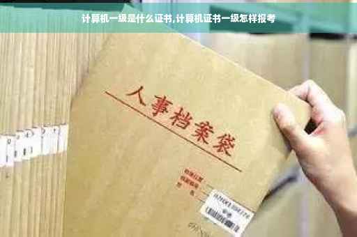 计算机一级是什么证书,计算机证书一级怎样报考