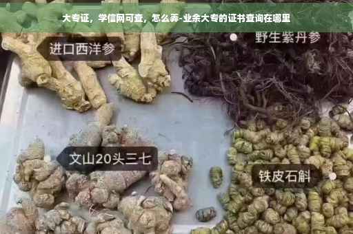 大专证，学信网可查，怎么弄-业余大专的证书查询在哪里