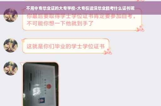 不用中专毕业证的大专学校-大专在读没毕业能考什么证书呢