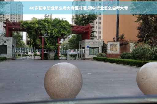 40岁初中毕业怎么考大专证书呢,初中毕业怎么自考大专
