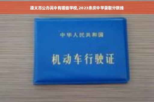 遵义市公办高中有哪些学校,2023余庆中学录取分数线