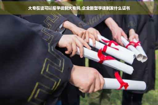 大专在读可以报学徒制大专吗,企业新型学徒制发什么证书