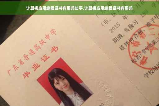计算机应用编程证书有用吗知乎,计算机应用编程证书有用吗