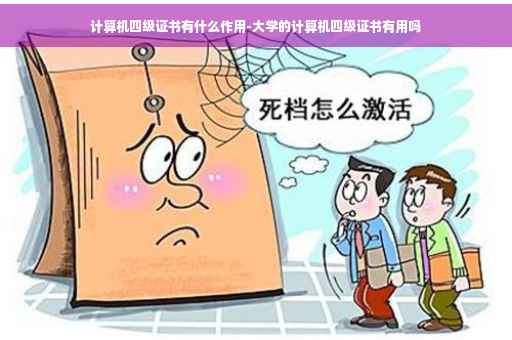 计算机四级证书有什么作用-大学的计算机四级证书有用吗