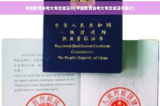 学前教育自考大专毕业证书(学前教育自考大专毕业证书图片)