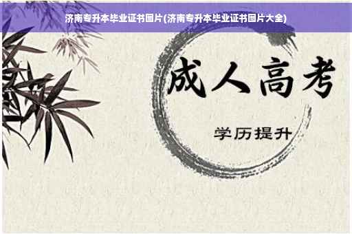 济南专升本毕业证书图片(济南专升本毕业证书图片大全)