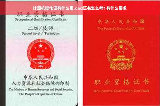 计算机操作证有什么用,cad证书怎么考? 有什么要求