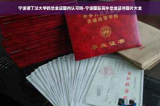 宁波诺丁汉大学的毕业证国内认可吗-宁波国际高中毕业证书图片大全