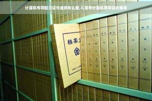 计算机专项能力证书成绩怎么查,儿童考计算机等级证书查询