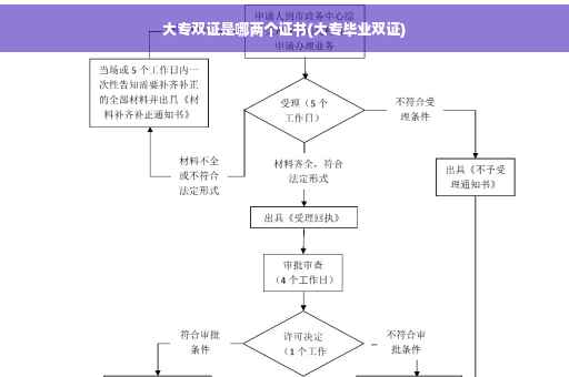 大专双证是哪两个证书(大专毕业双证)